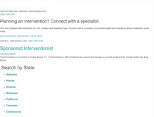 Tablet Screenshot of interventions.com
